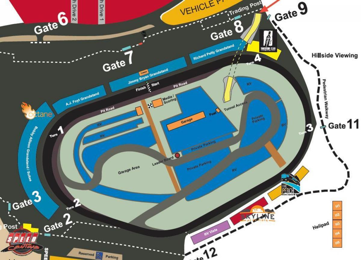 ققنوس raceway نقشه