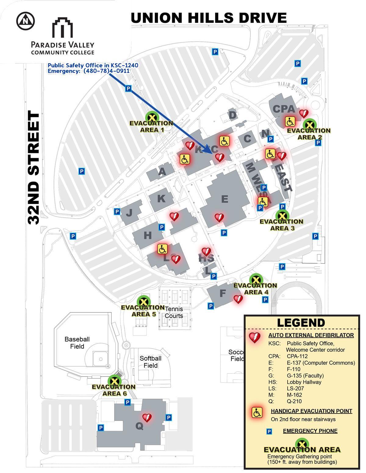ققنوس کالج نقشه