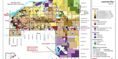 Phoenix az منطقه بندی نقشه