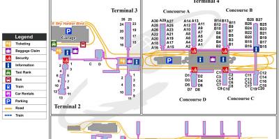 نقشه فرودگاه بندر ققنوس آسمان