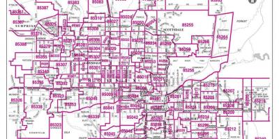 شهر فینیکس, کد پستی, نقشه
